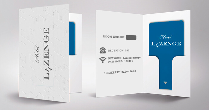 Printed Key Folders for Hotel
