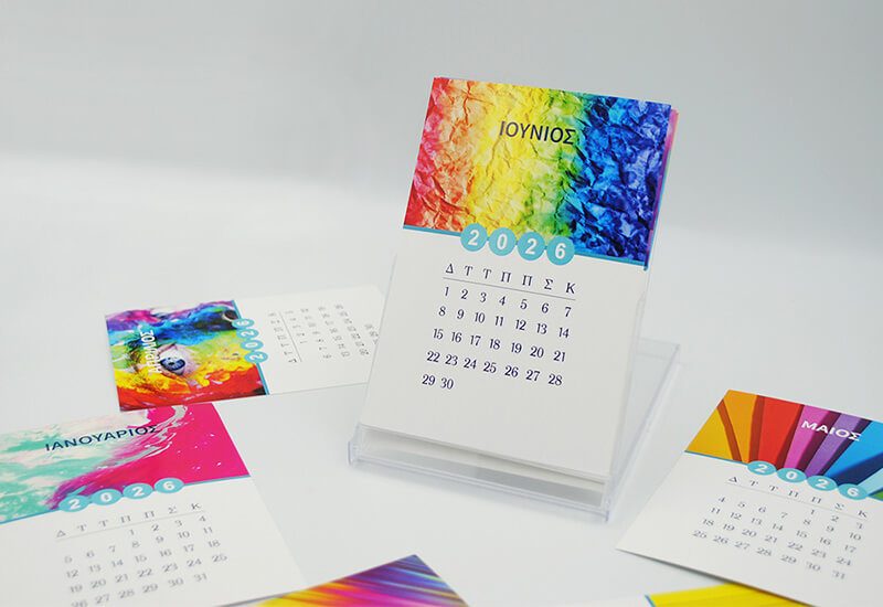 Desk Calendars in Plastic CD Case one day