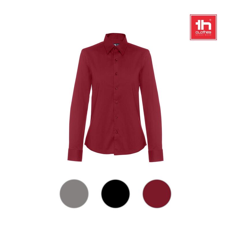 THC PARIS WOMEN. Γυναικείο μακρυμάνικο πουκάμισο από ποπλίνα