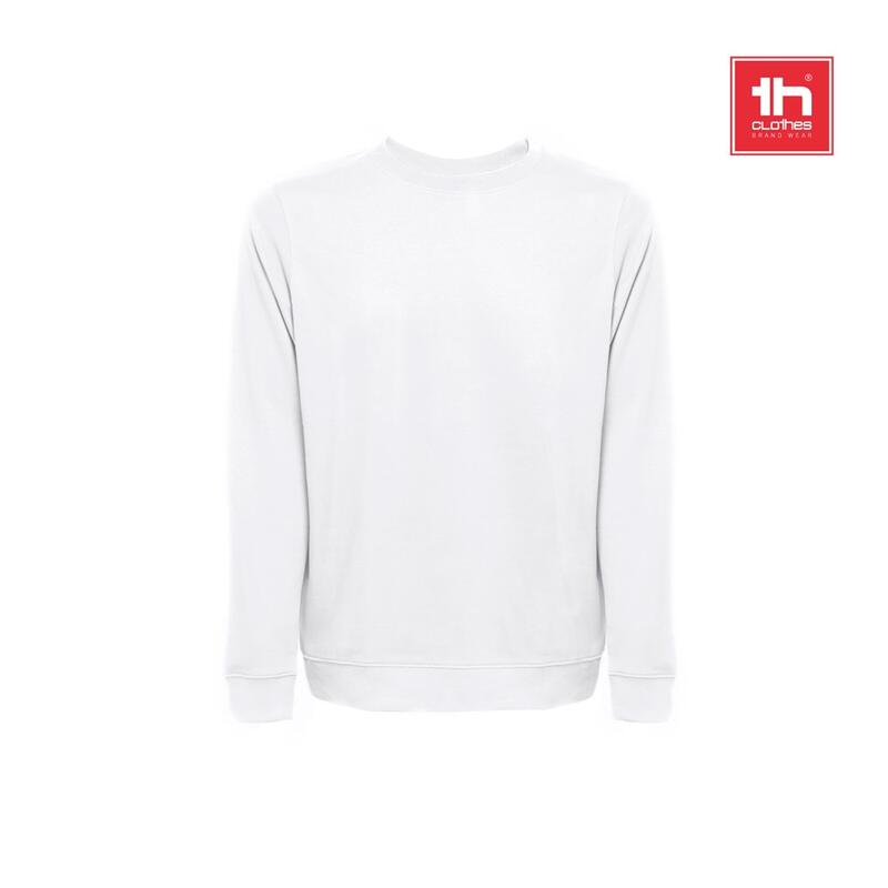THC COLOMBO WH. Φούτερ (unisex) από ιταλική πετσετέ χωρίς κάρτα. Λευκό χρώμα