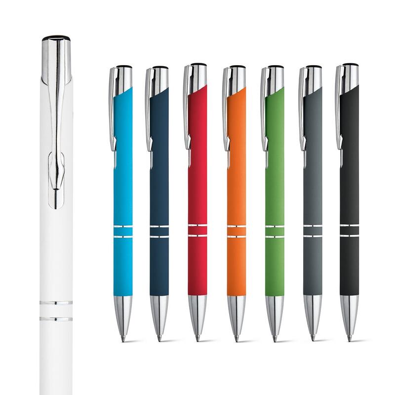 BETA SOFT. Soft touch aluminium ball pen