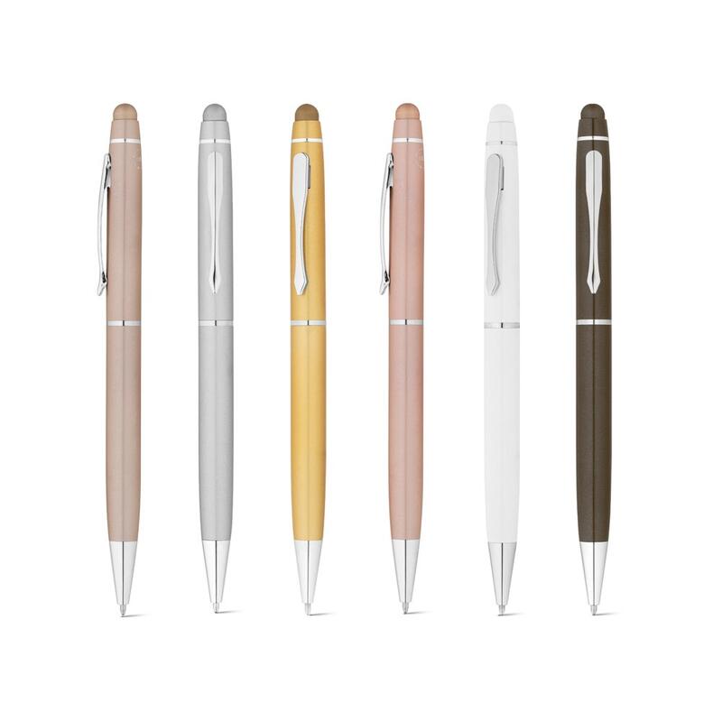 JULIE. Ball pen in recycled aluminum (100% rAL) with touch tip