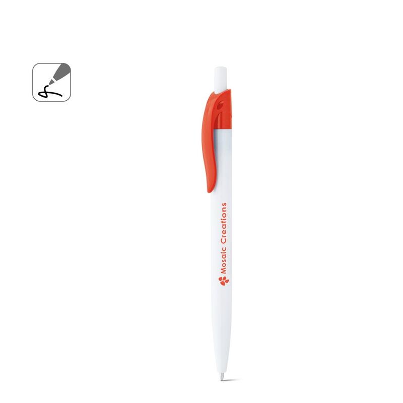 MARS. ABS ball pen with coloured clip