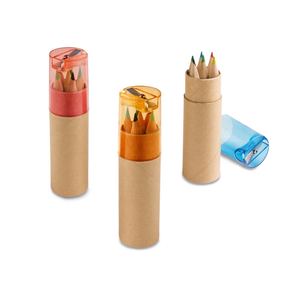 ROLS. Κουτί με 6 χρωματιστά μολύβια
