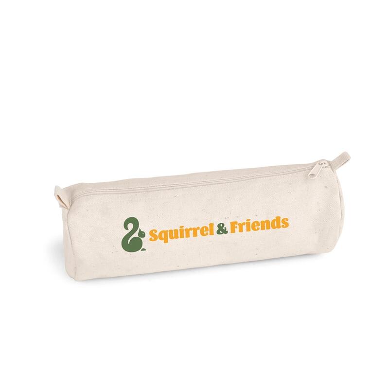 SCHOOLI. 100% βαμβακερή (290 g/m²) μολυβοθήκη, με κυλινδρικό σχέδιο