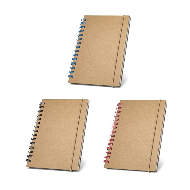 MARLOWE. Σπιράλ σημειωματάριο τσέπης με σελίδες με επένδυση