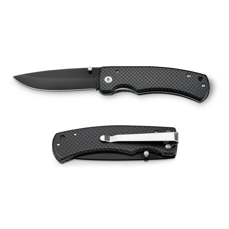 ALICK. Carbon fiber coated aluminum pocket knife