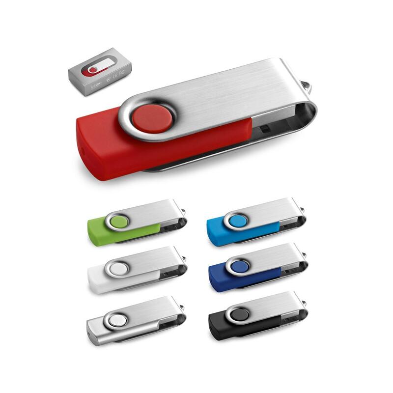 CLAUDIUS 16GB. Μονάδα flash USB 16 GB με μεταλλικό κλιπ