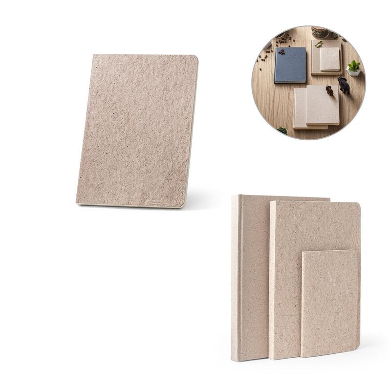 TEAPAD SEMI-RIGID. Σημειωματάριο A5 με ημίσκληρο εξώφυλλο κατασκευασμένο από απόβλητα φύλλων τσαγιού (65%)