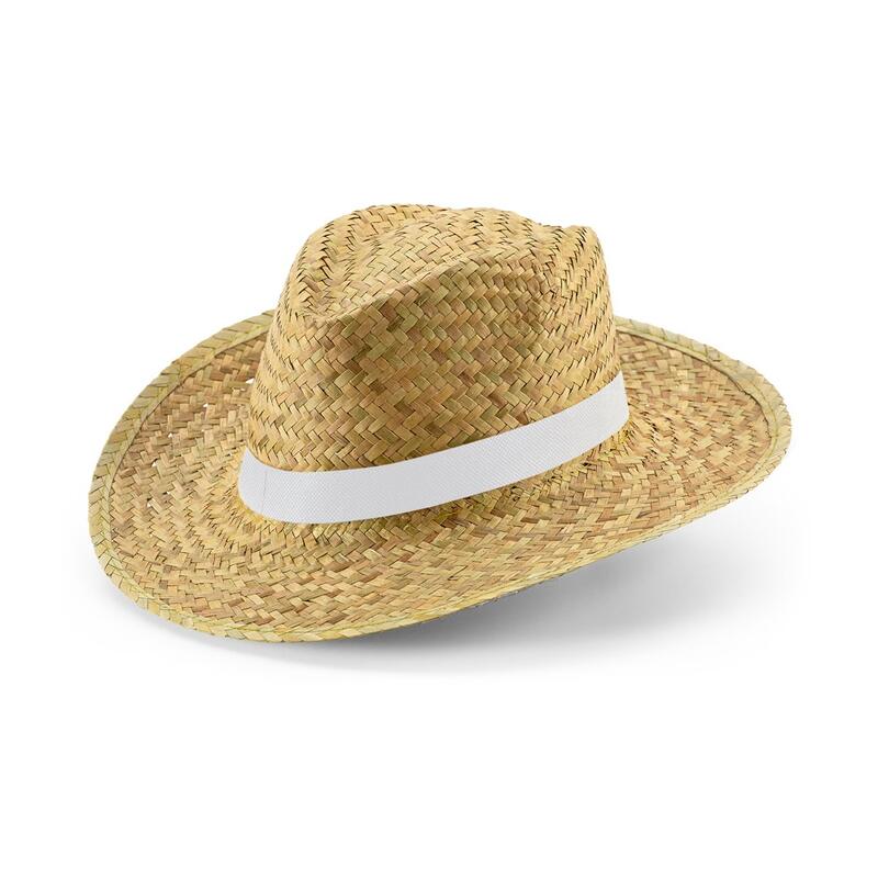 JEAN RIB. Natural straw hat with sublimated elastic band