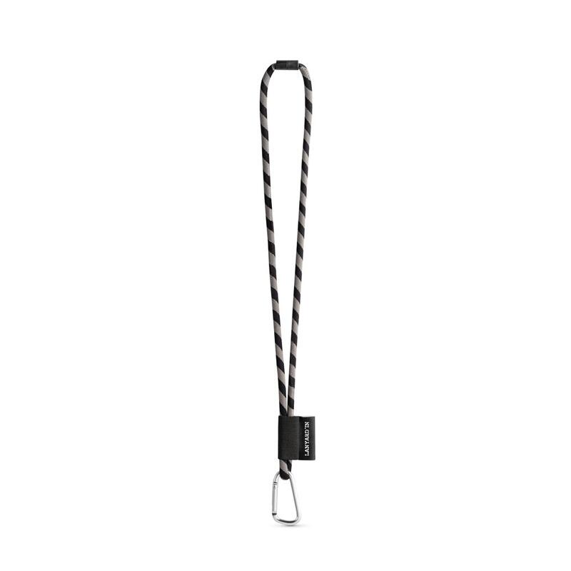 SET Lanyard TUBE Long (Ø 7 mm) με Καραμπίνερ Σχήματος D 55 mm και Κούμπωμα Ασφαλείας Ø 7 mm