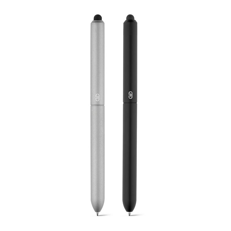 11152. Ball pen with touch tip in aluminium