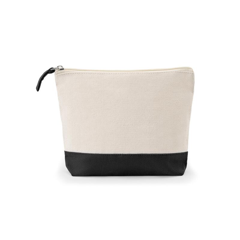 DAPHNE. 100% cotton cosmetic bag (320 g/m²) two-tone