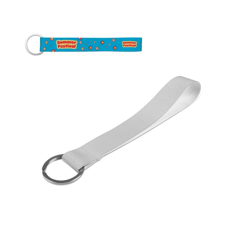 TELFORD. Short polyester lanyard for sublimation with ring