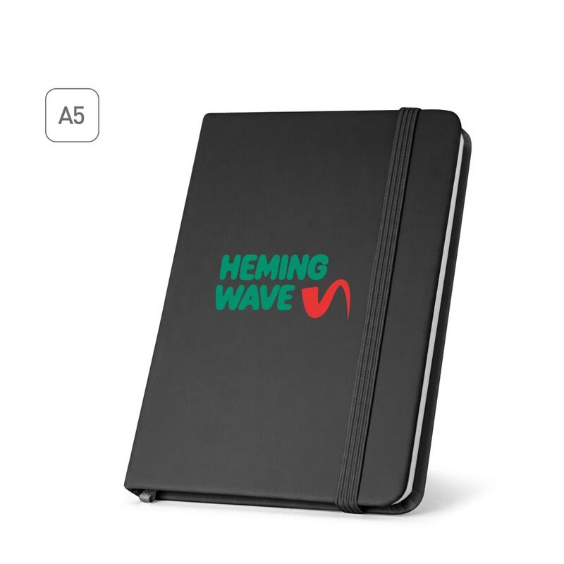 HEMINGWAY SQUARE. A5 PU notebook with squared paper